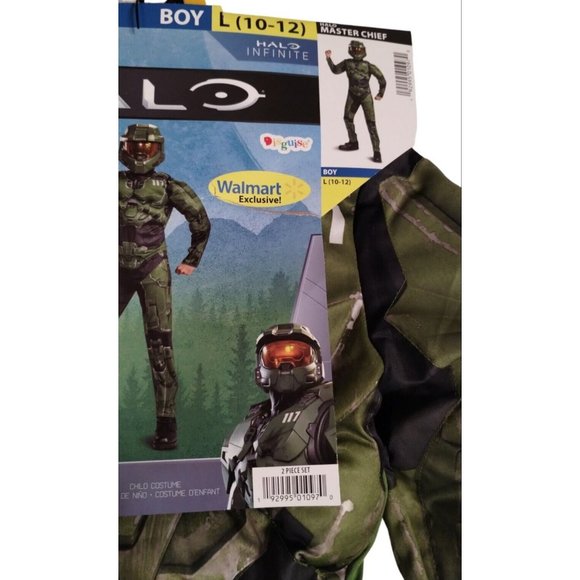 Halo Master Chief Boys 2 Piece Costume Large 10 to 12 Halloween Cosplay XBOX New - Picture 3 of 7
